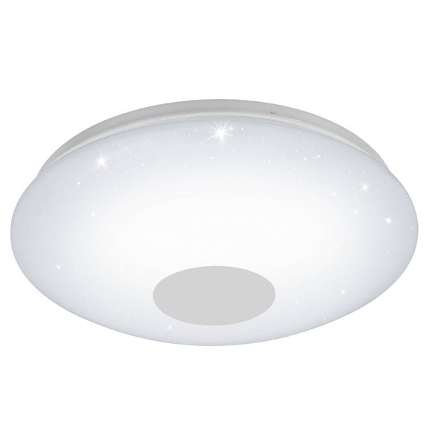 Plafonnier Voltago 2 blanc, cristal, Ø 60 cm