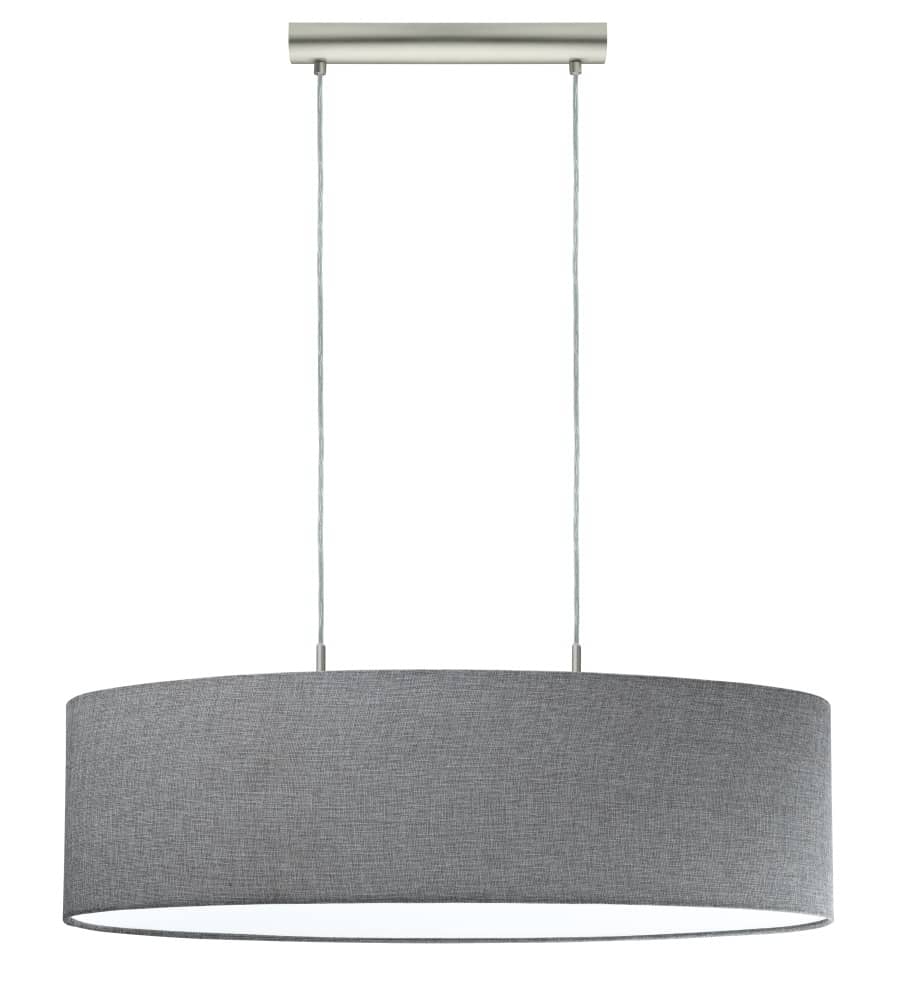 Suspension Pasteri nickel et grise