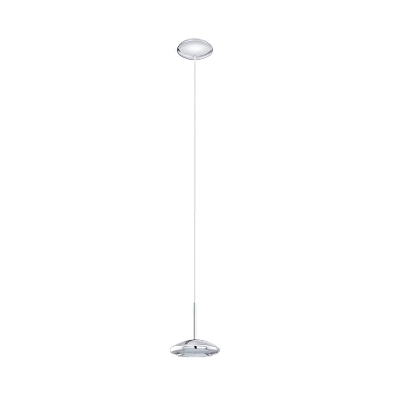 Suspension Tarugo 1 chromée et blanche