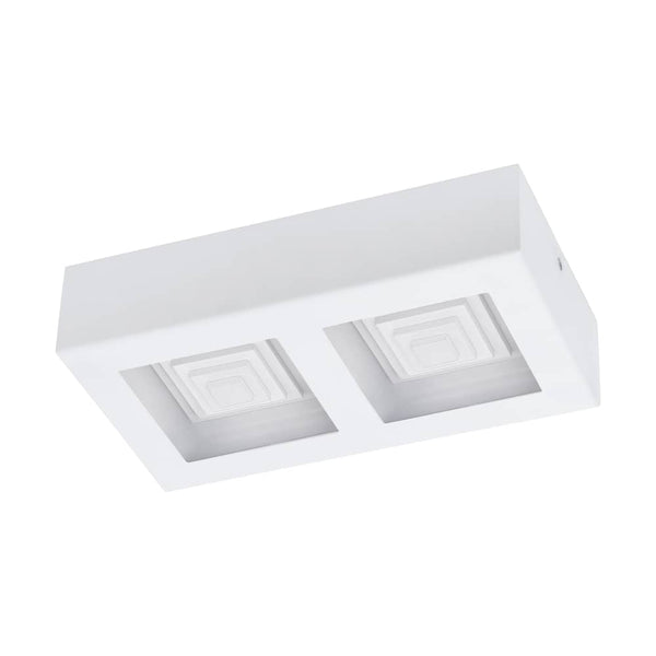 Plafonnier Ferreros blanc, L 25,5 cm