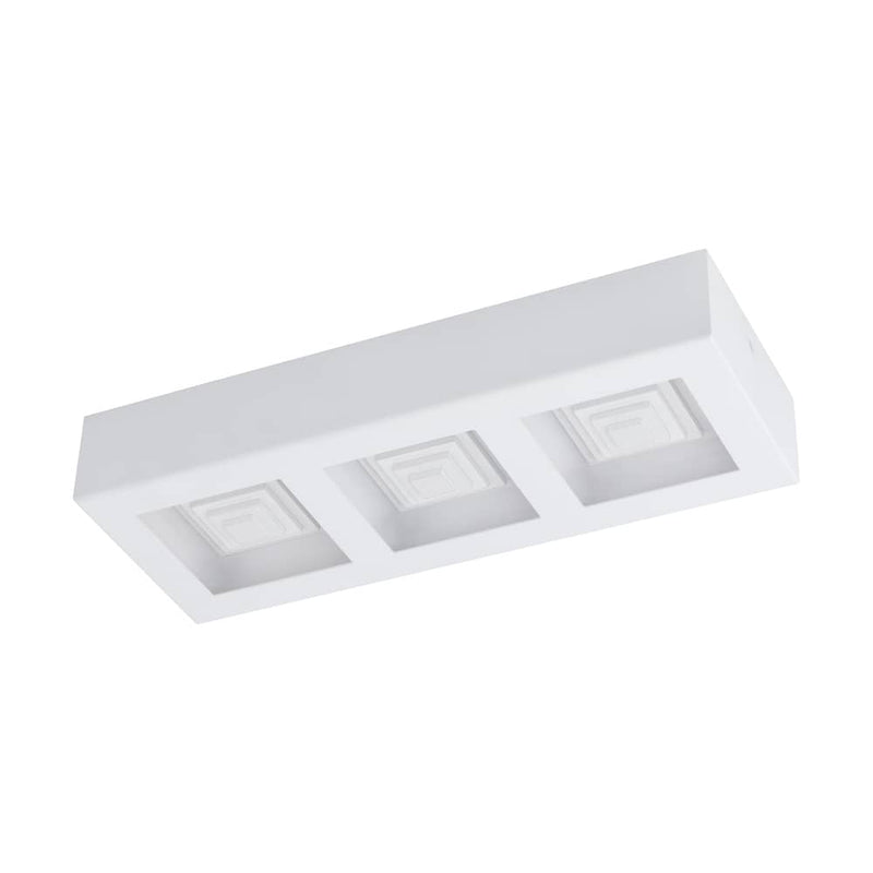 Plafonnier Ferreros blanc, L 37 cm