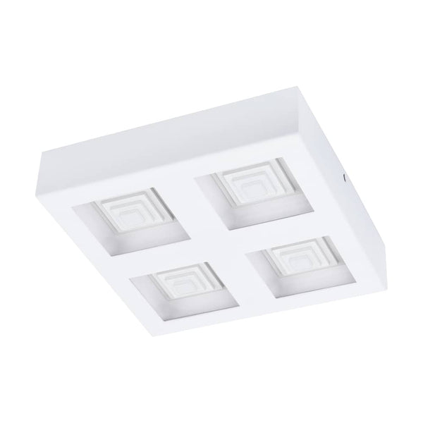 Plafonnier Ferreros blanc, L 27 cm