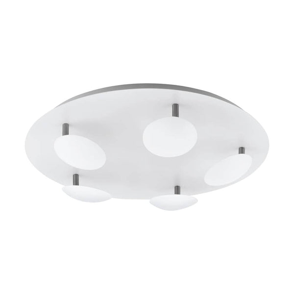Plafonnier Certino nickel satiné, Ø 50 cm