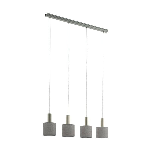 Suspension Concessa 2 4 lumières grise