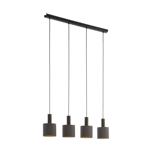 Suspension Concessa 1 4 lumières dorée