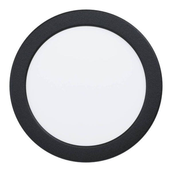 Spot encastrable Fueva 5 noir et blanc, Ø 16,6 cm (99214)