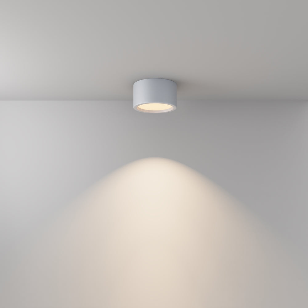 Mise en ambiance dans une pièce, halo lumineux projeté sur le mur