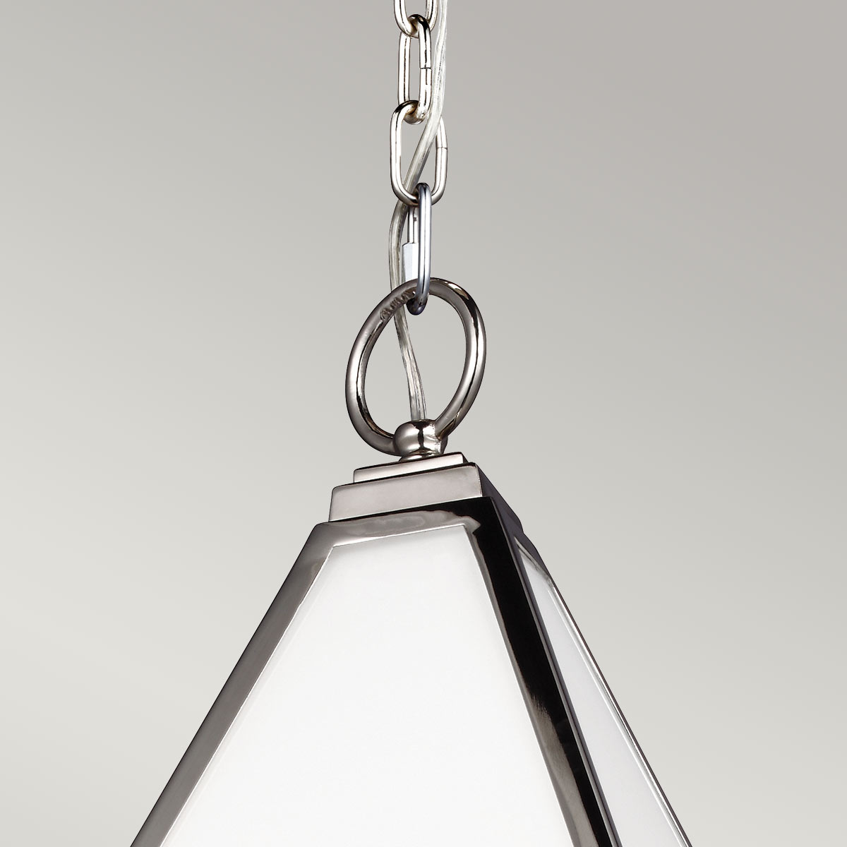 Lustre Diamond 4 lumières nickel poli