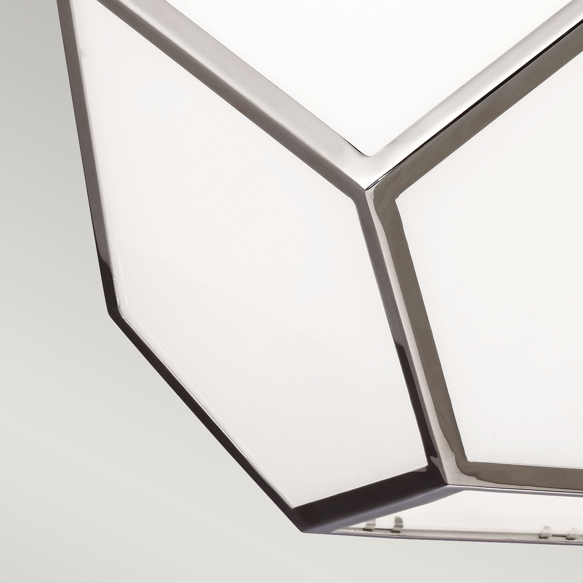 Lustre Diamond 4 lumières nickel poli