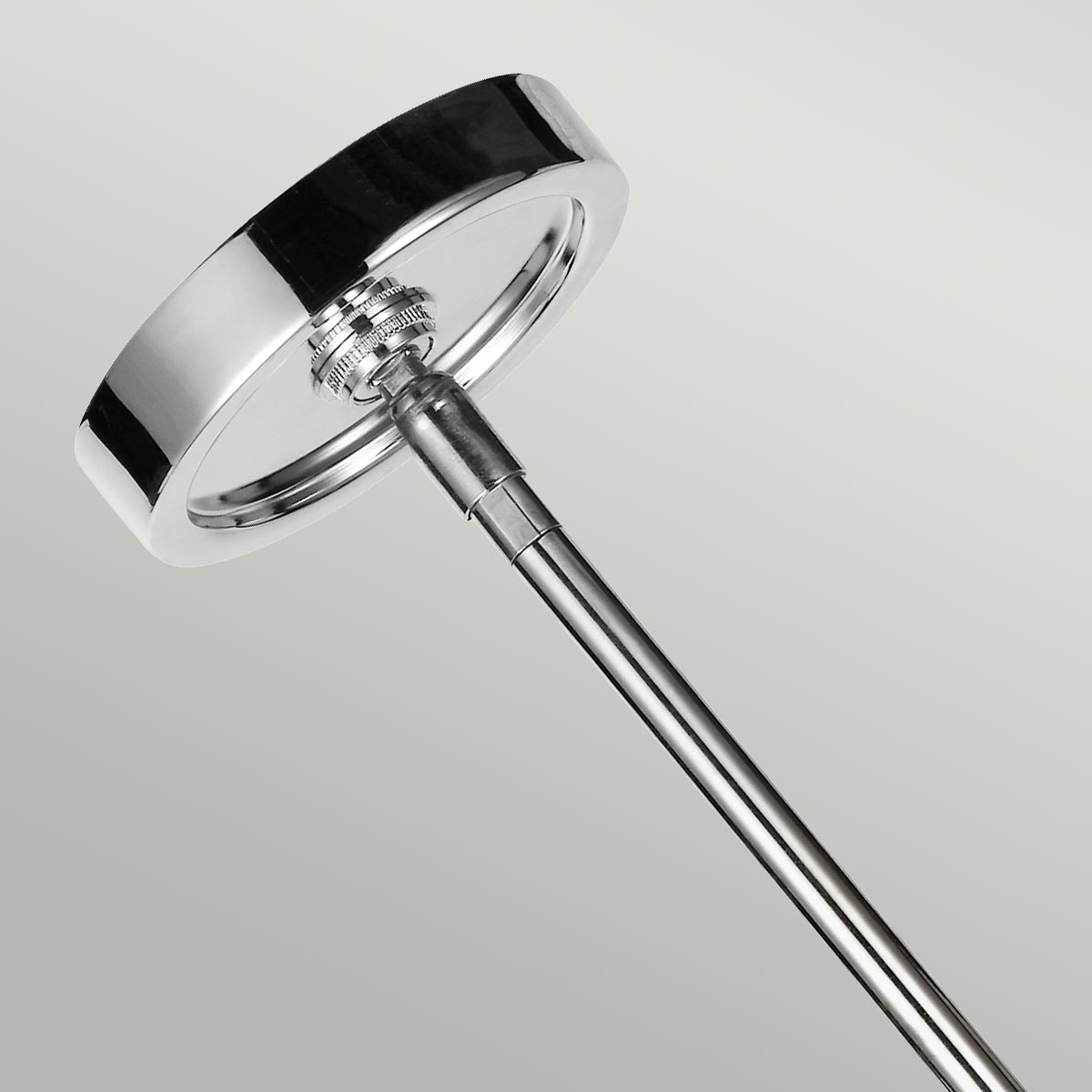 Lustre Rubin 4 lumières nickel poli, verre