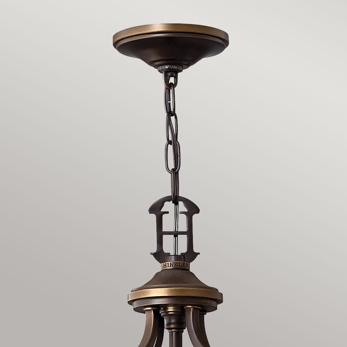 Lustre Plymouth 8 lumières bronze