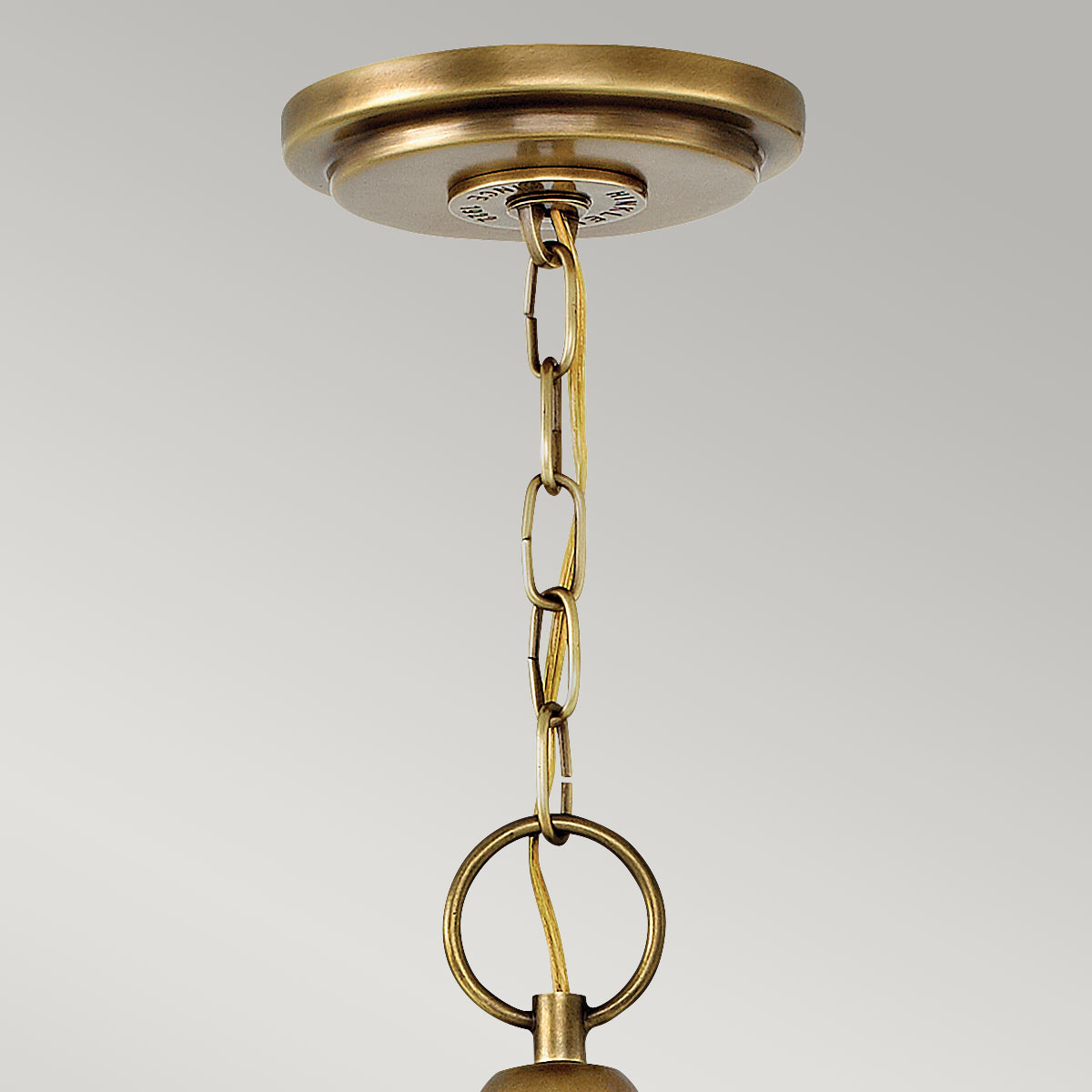 Suspension Wexley 5 lumières laiton
