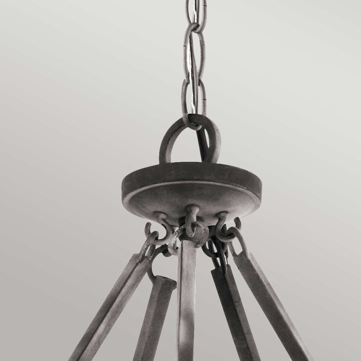 Lustre Taulbee 15 lumières, bois