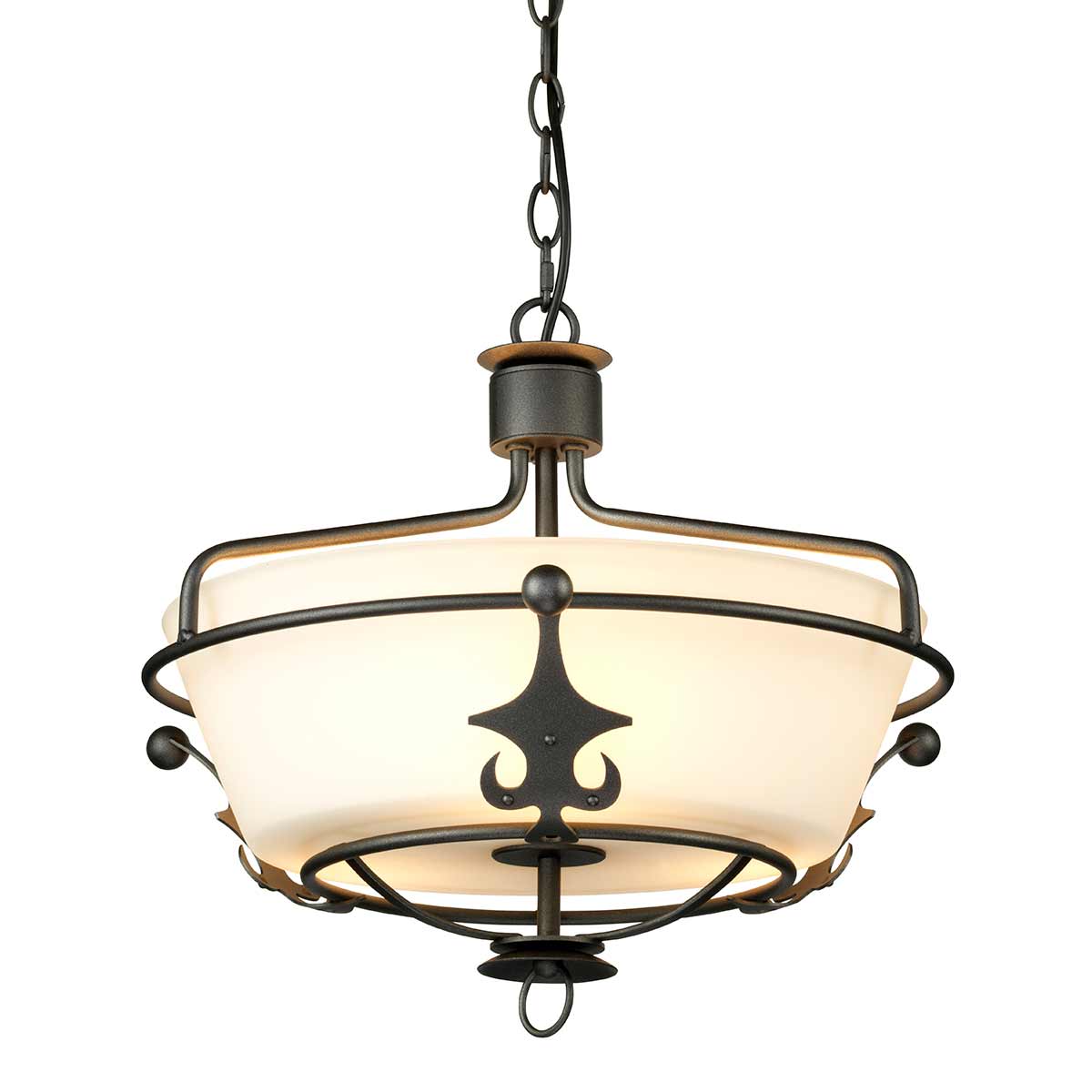 Plafonnier Windsor 3 lumières anthracite