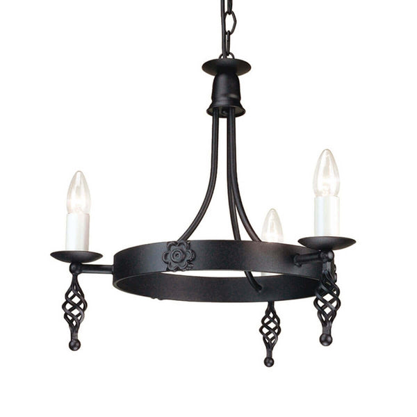 Lustre Belfry 3 lumières noir
