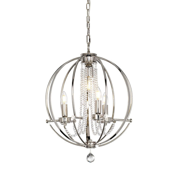 Lustre Cassie 3 lumières nickel
