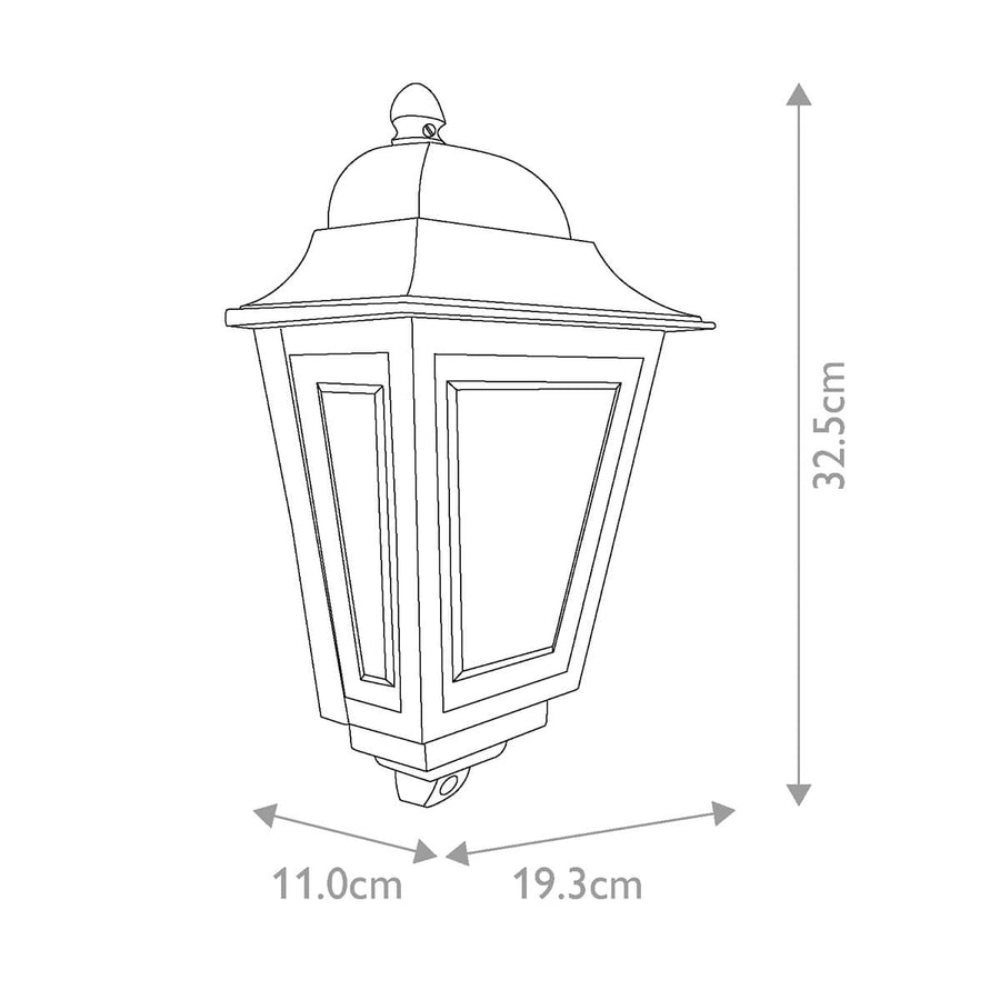 Applique extérieure Deco Lane bronze, verre