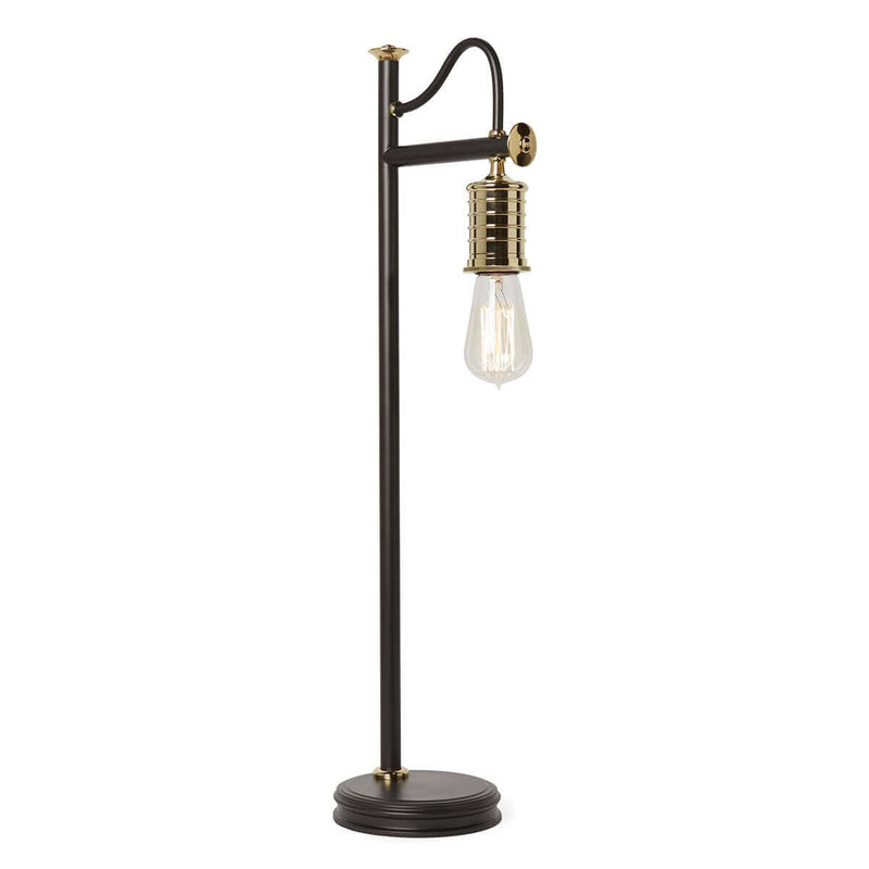 Lampe à poser Douille noire et laiton poli