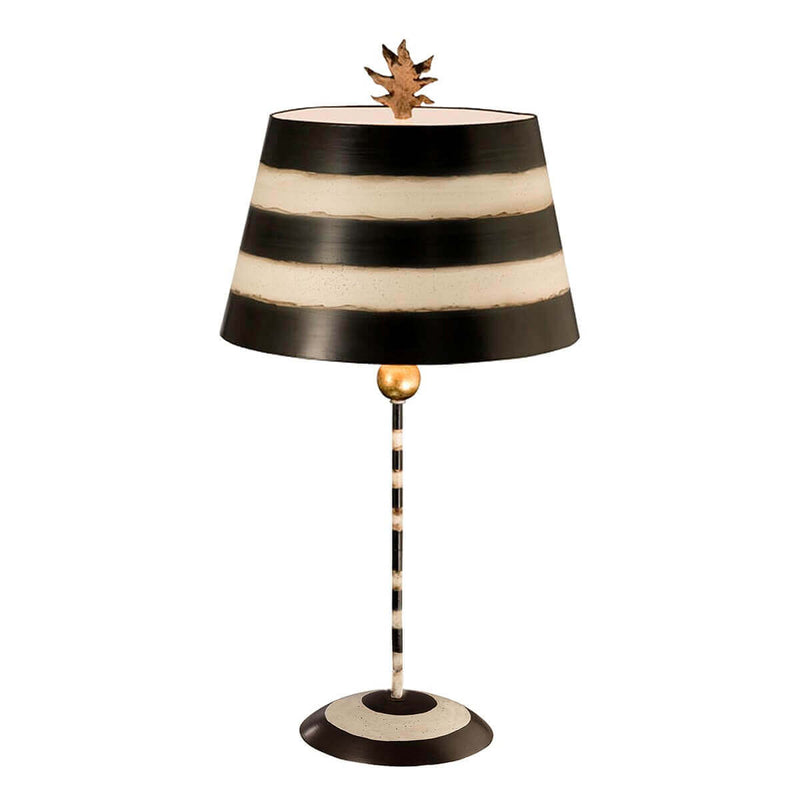 Lampe à poser South Beach noire et crème