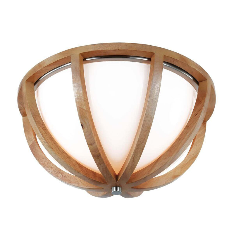 Plafonnier Allier 2 lumières bois clair, chêne