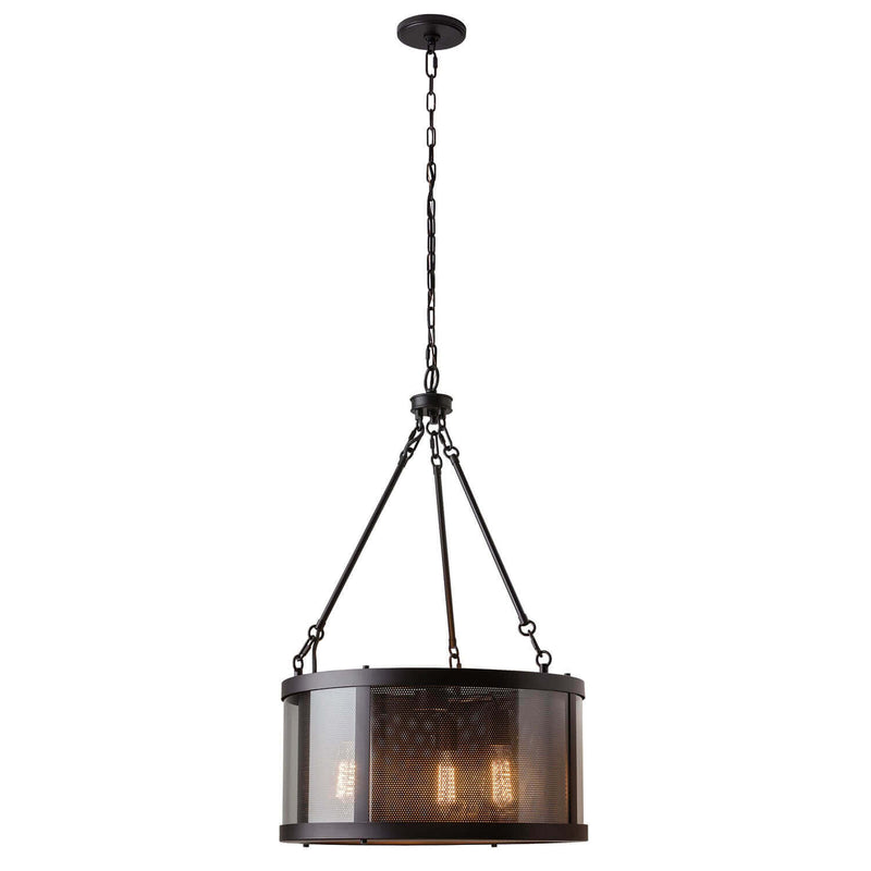 Suspension Bluffton 3 lumières bronze