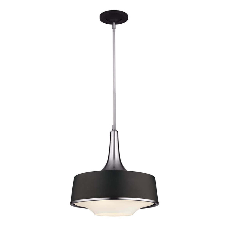 Suspension Holloway 4 lumières noire