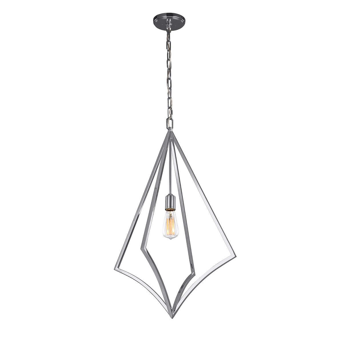 Suspension Nico chromée, H 81,3 cm