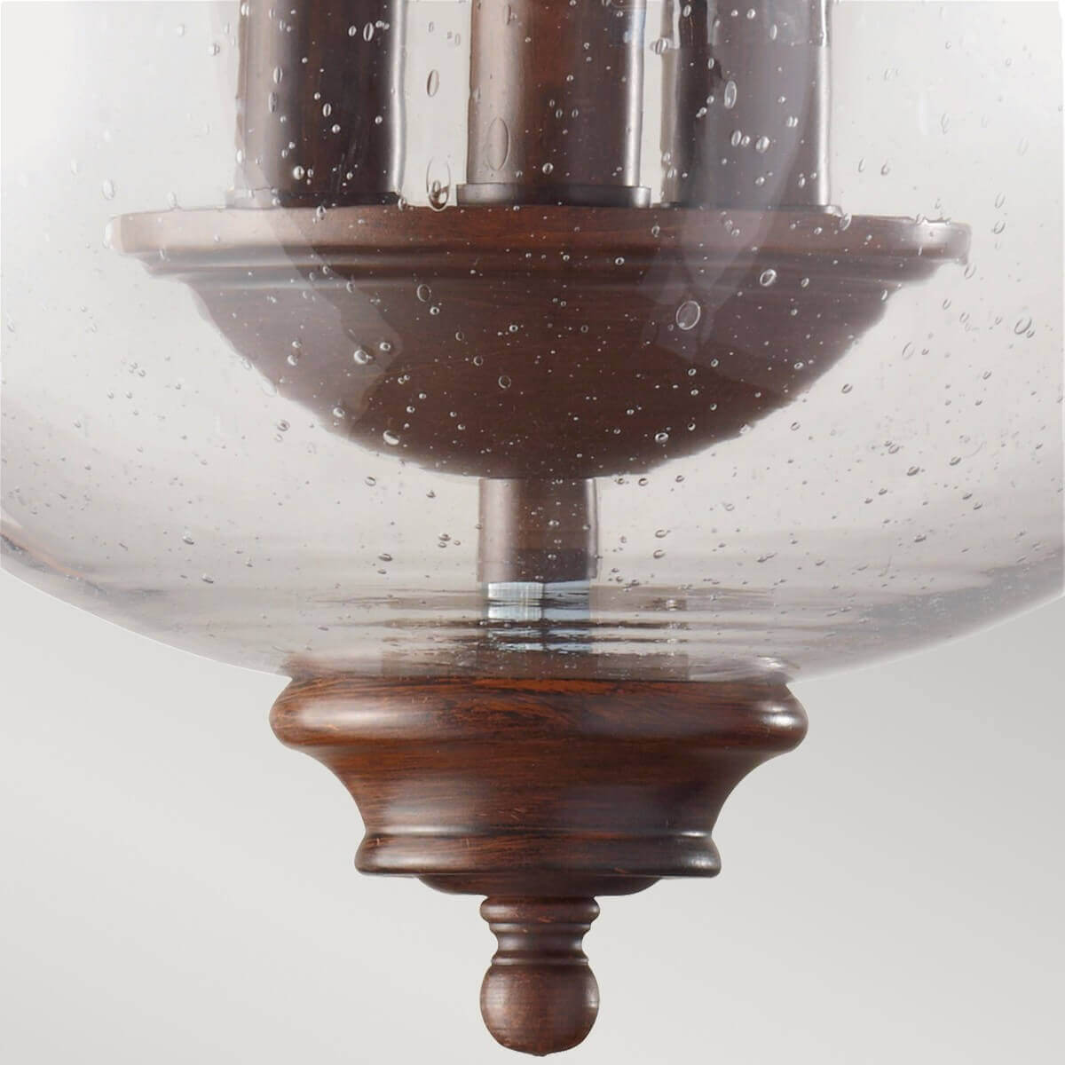 Plafonnier Pickering Lane 3 lumières bronze, verre