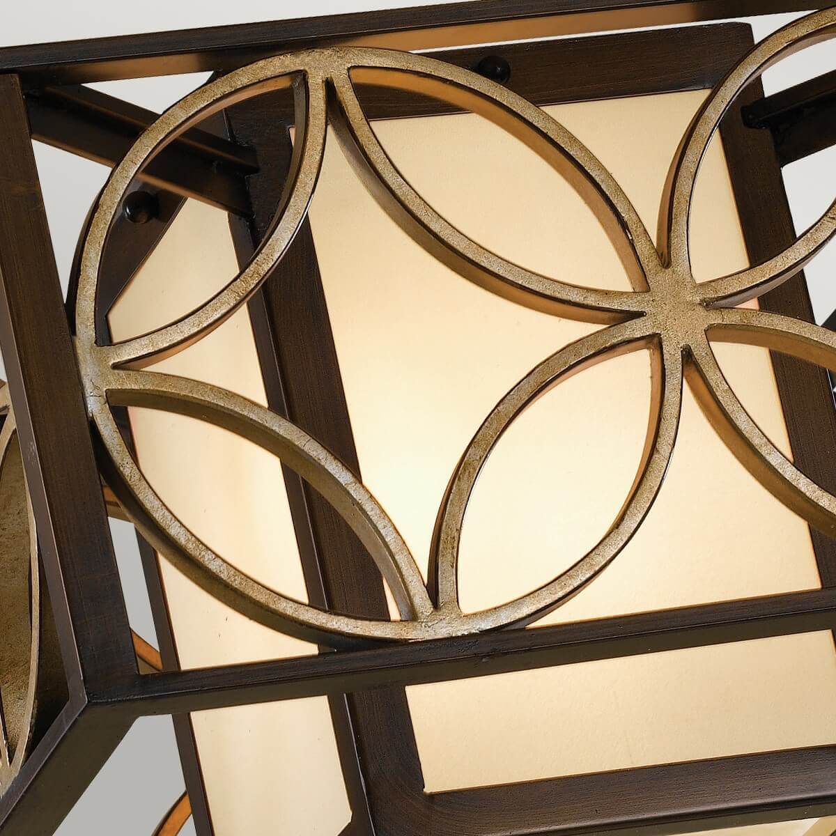 Plafonnier Remy 2 lumières bronze et doré
