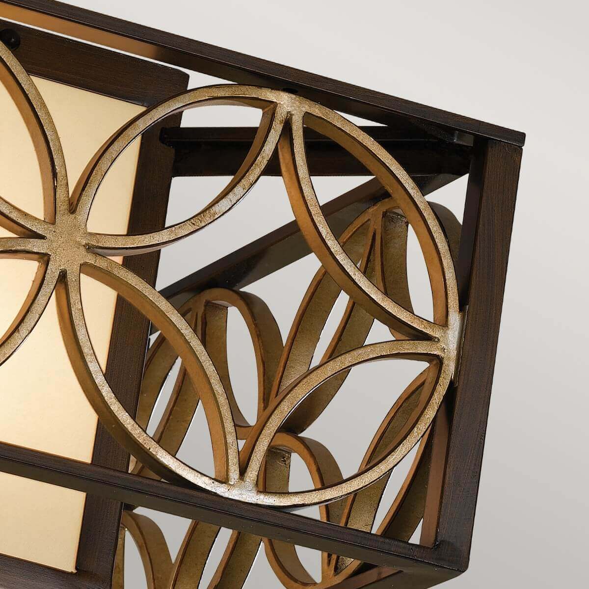 Plafonnier Remy 2 lumières bronze et doré