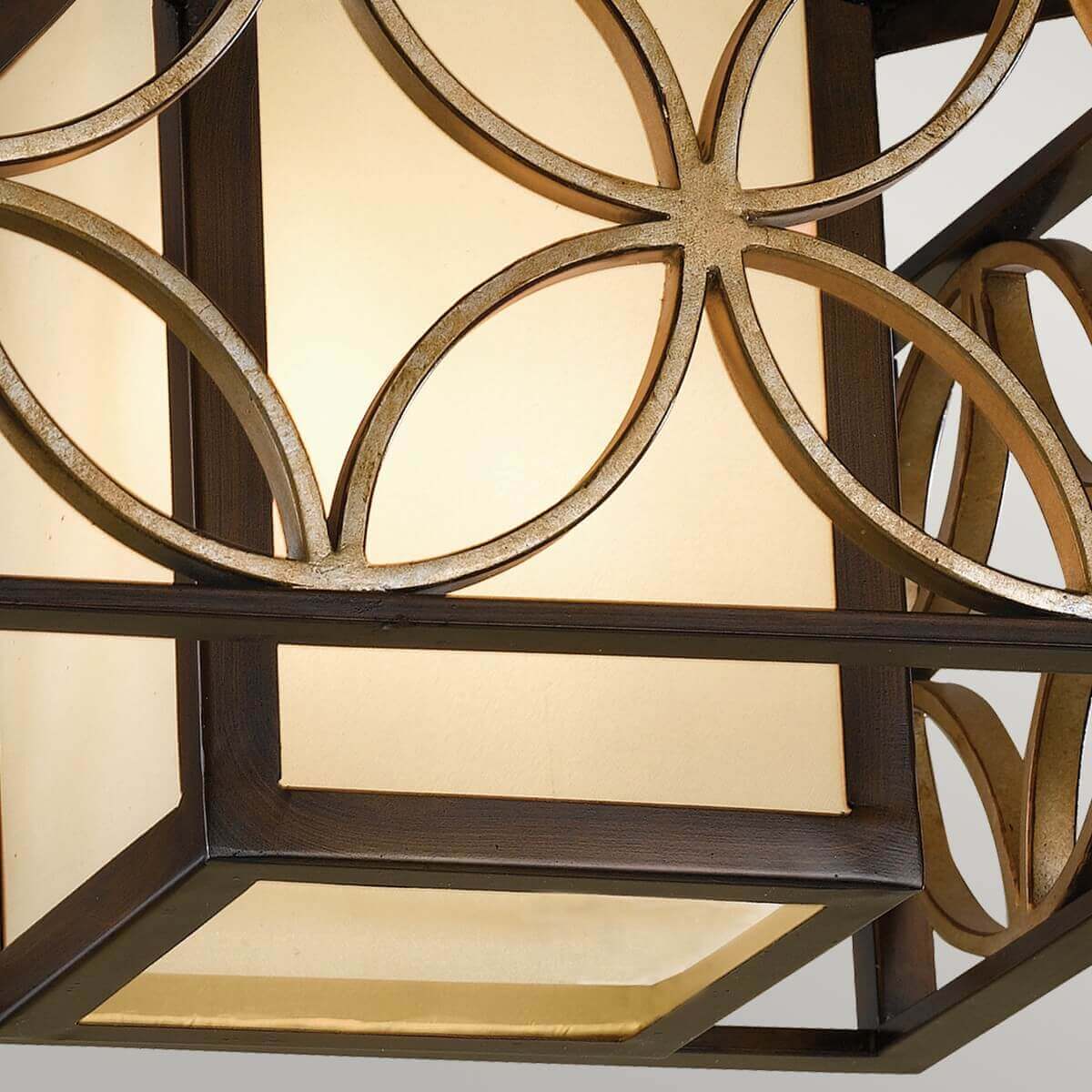 Plafonnier Remy 2 lumières bronze et doré