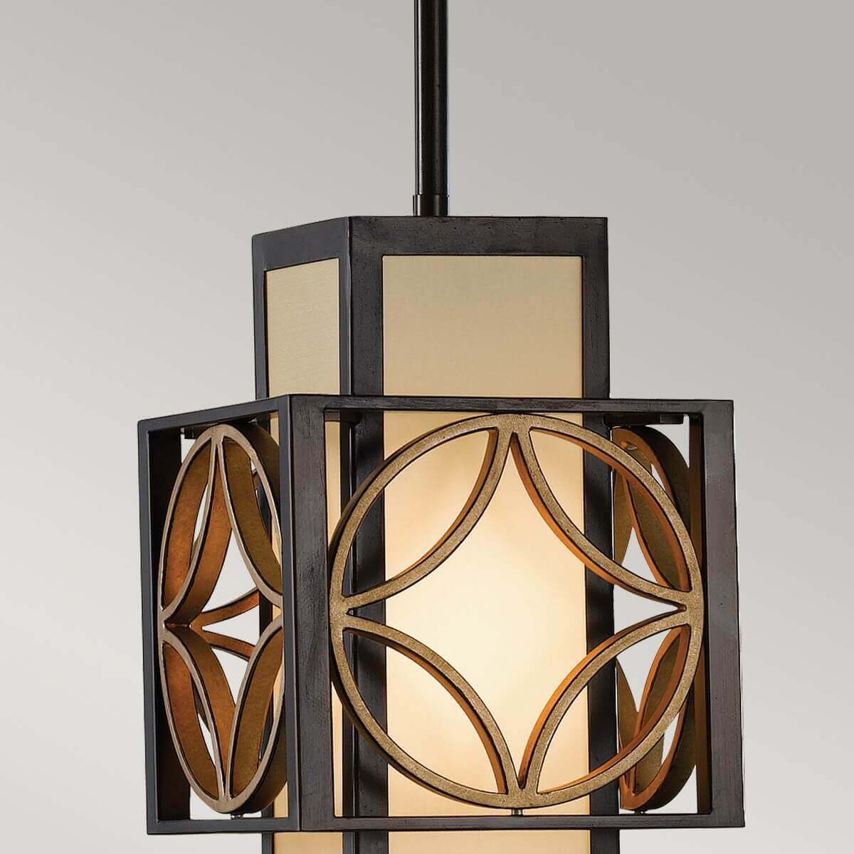 Suspension Remy bronze et dorée