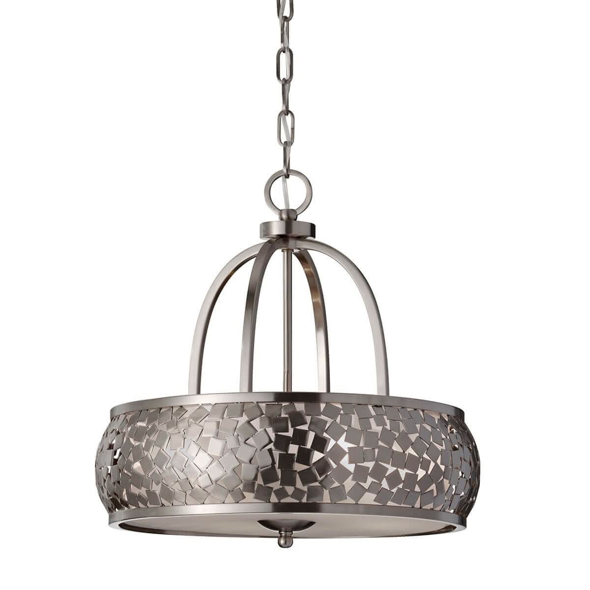 Lustre Zara 4 lumières, verre, H 48,9 cm