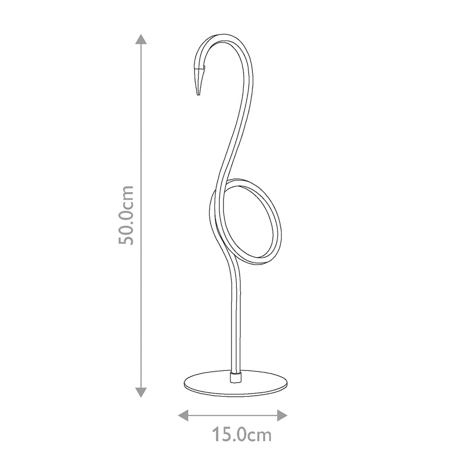 Lampe à poser Flamingo noire