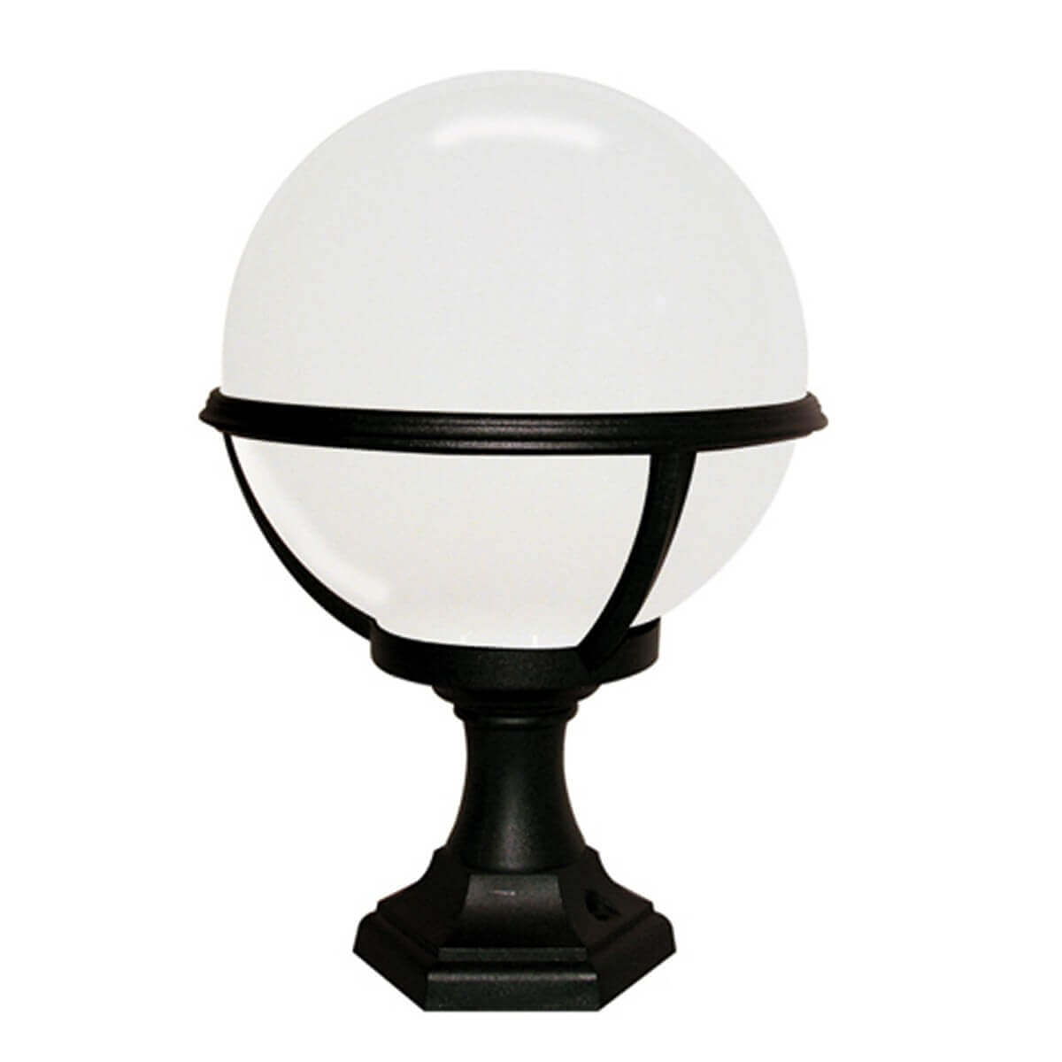 Lampadaire extérieur Glenbeigh noir, H 39 cm