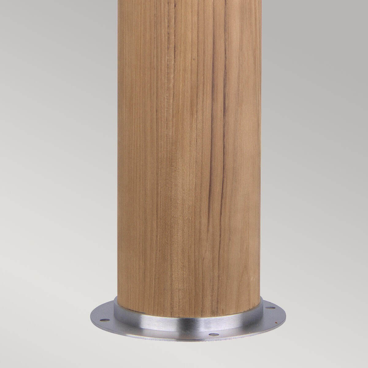 Lampadaire extérieur Poole rouille et bois