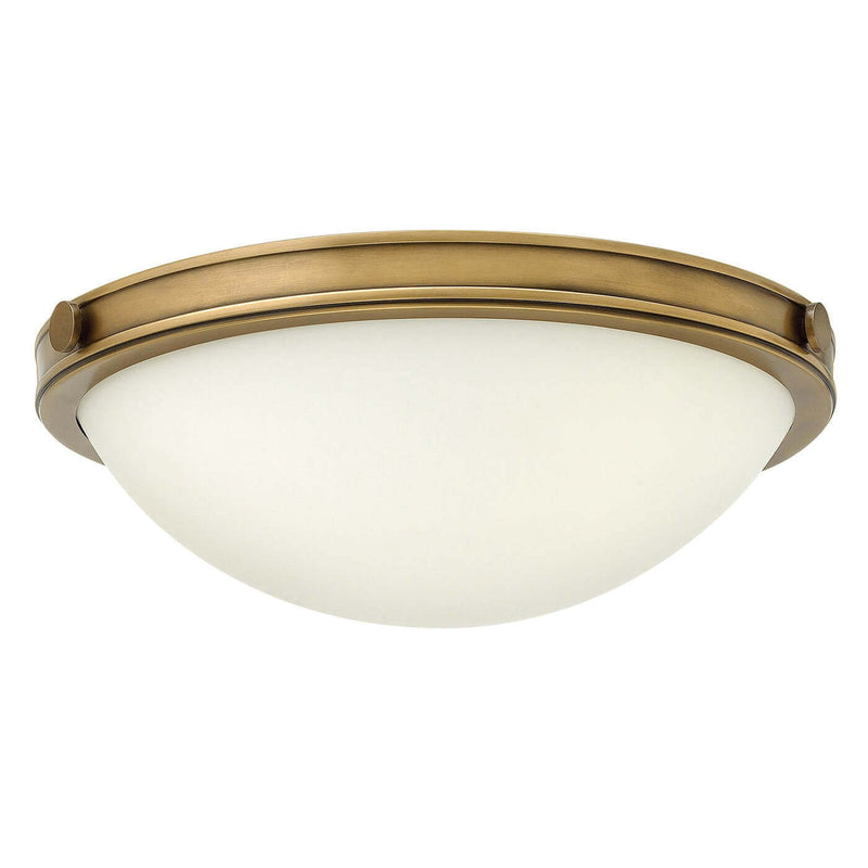 Plafonnier Collier 2 lumières laiton, verre