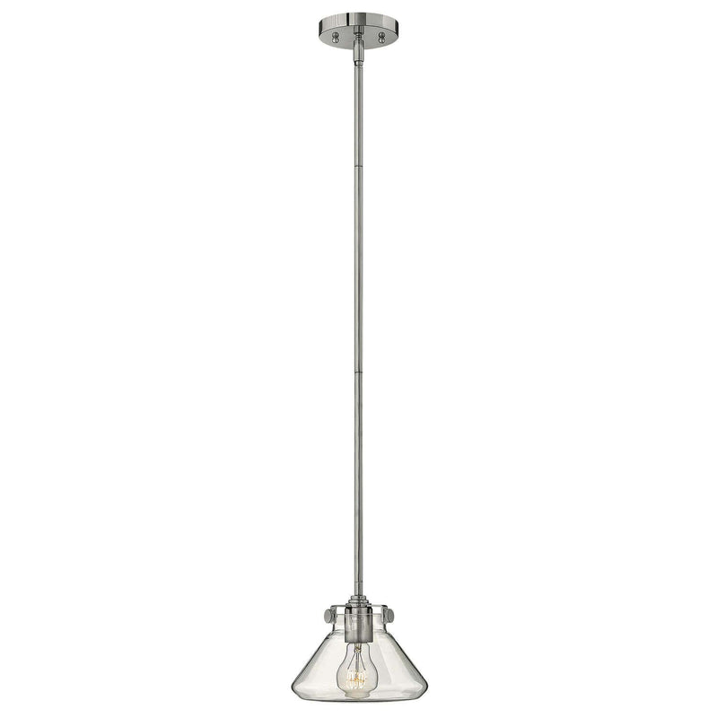 Suspension Congress chromée, verre, Ø 20,3 cm