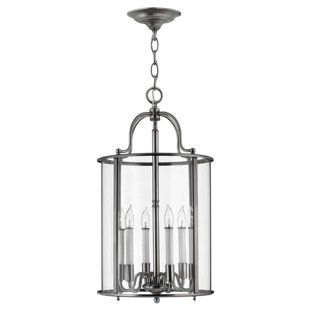 Suspension Gentry 6 lumières, verre
