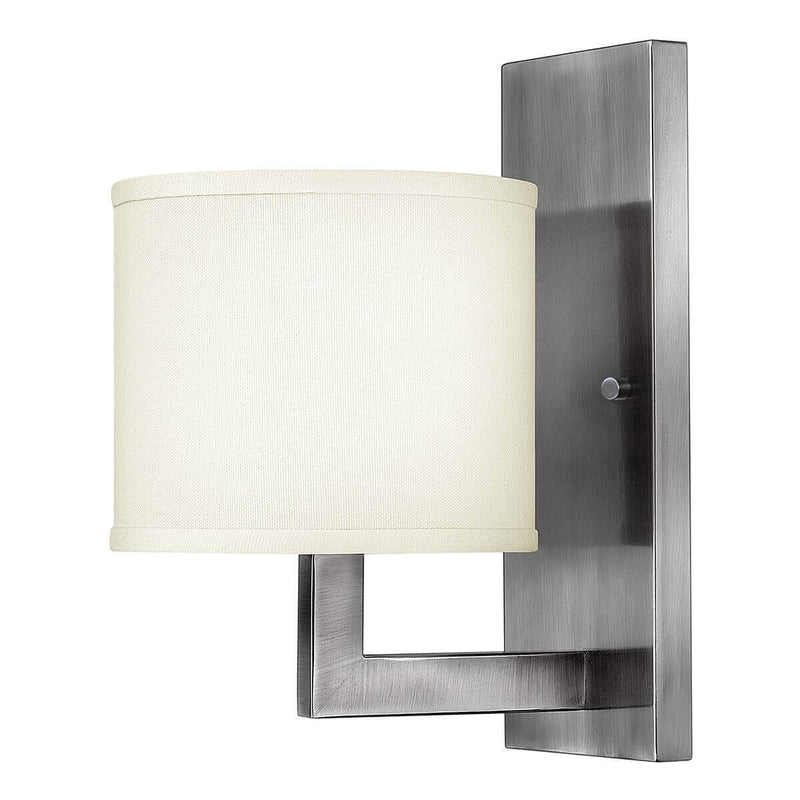 Applique murale Hampton nickel, lin