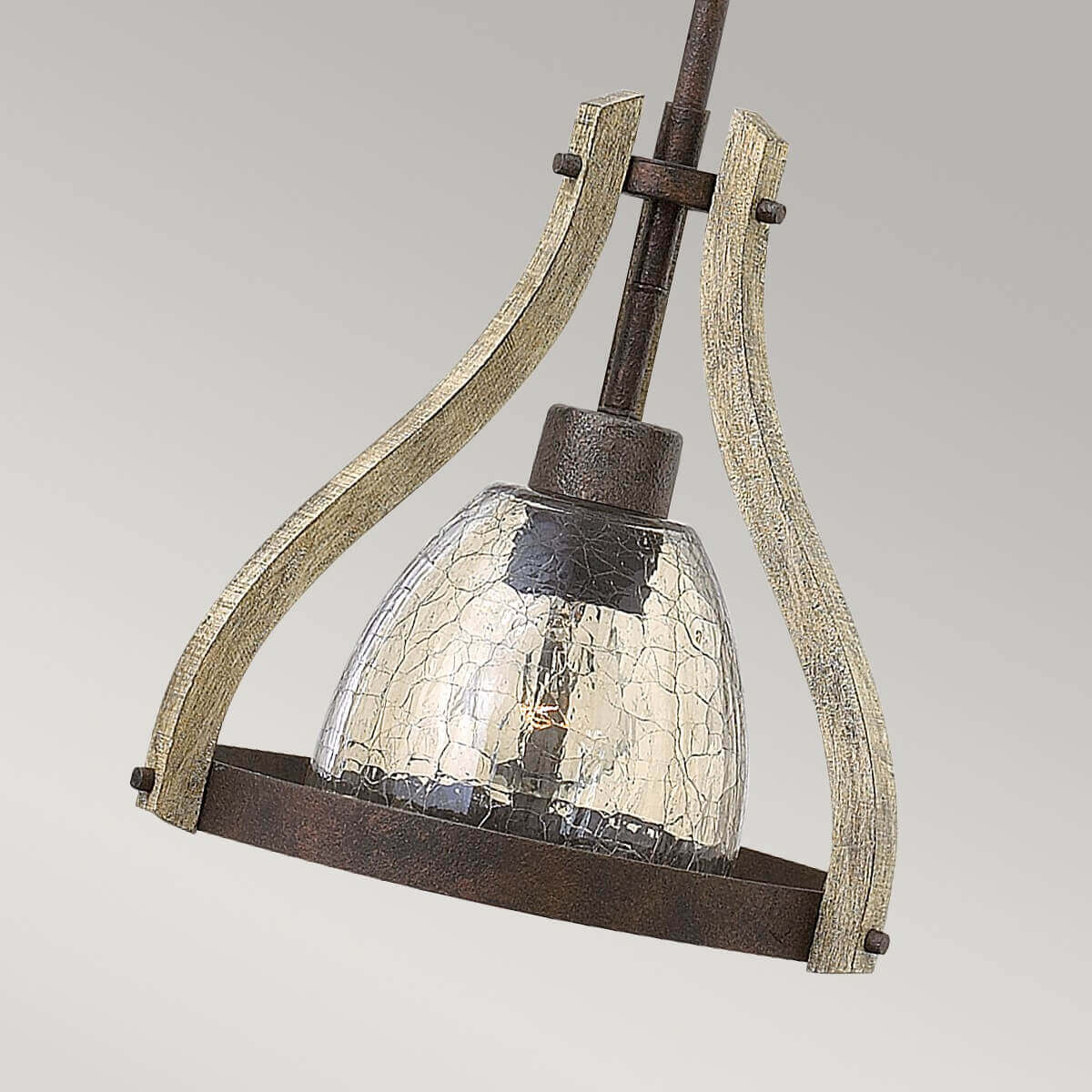 Suspension Middlefield rouille, bois massif