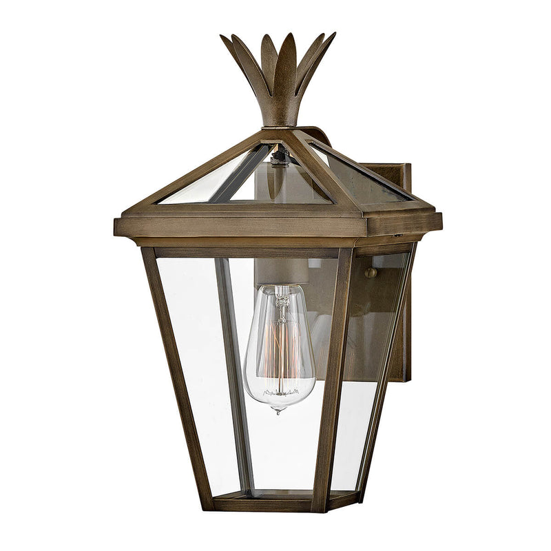 Applique extérieure Palma bronze, verre