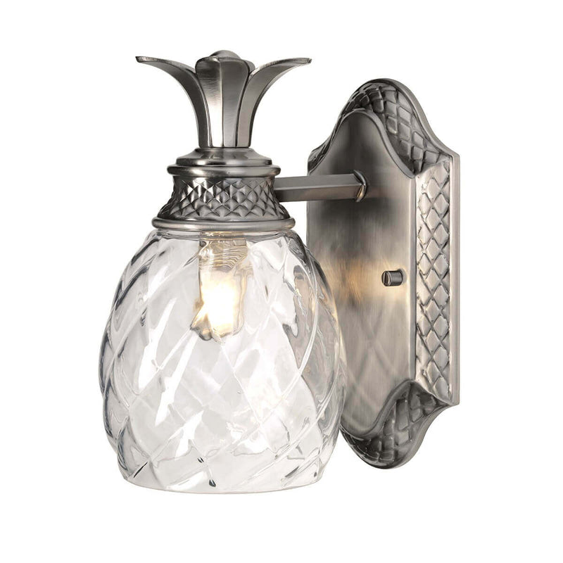 Applique murale Plantation nickel, verre