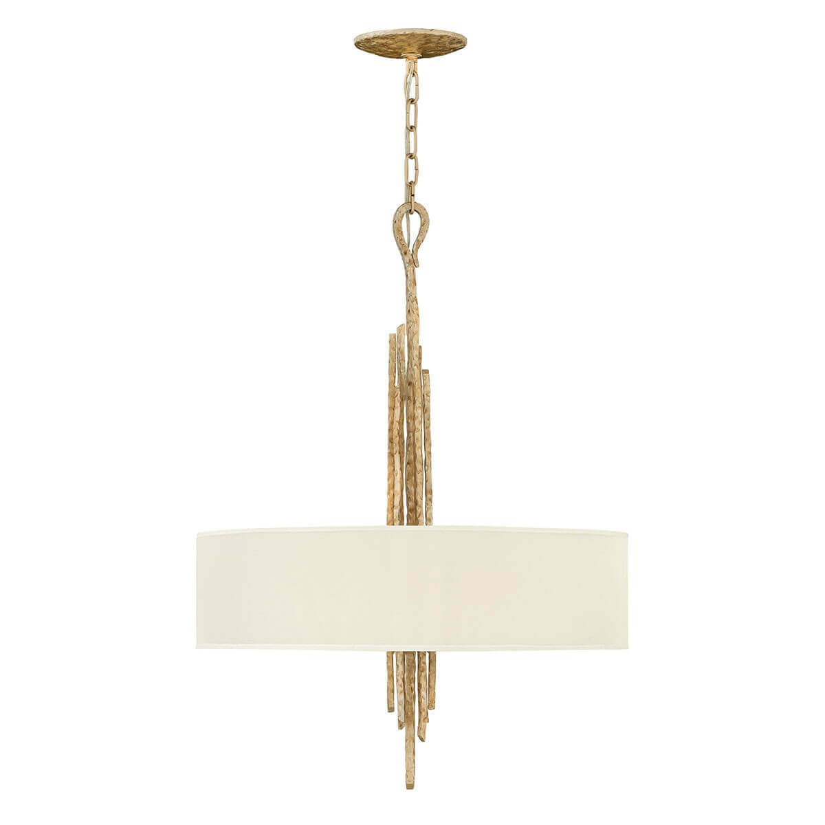 Suspension Spyre 6 lumières dorée