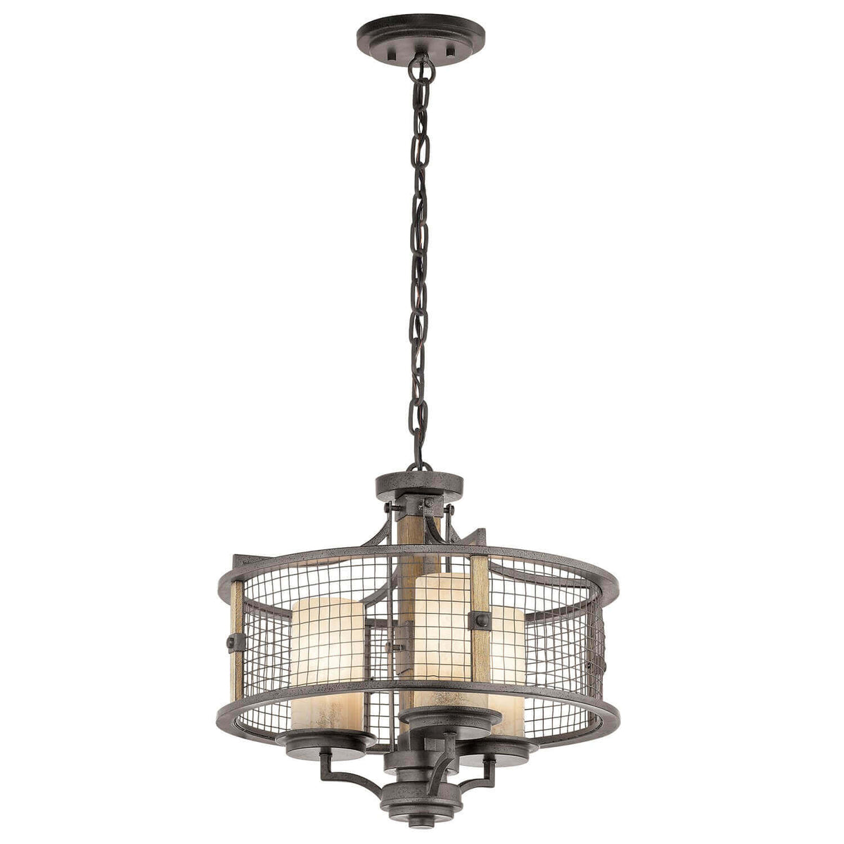 Lustre Ahrendale 3 lumières, verre
