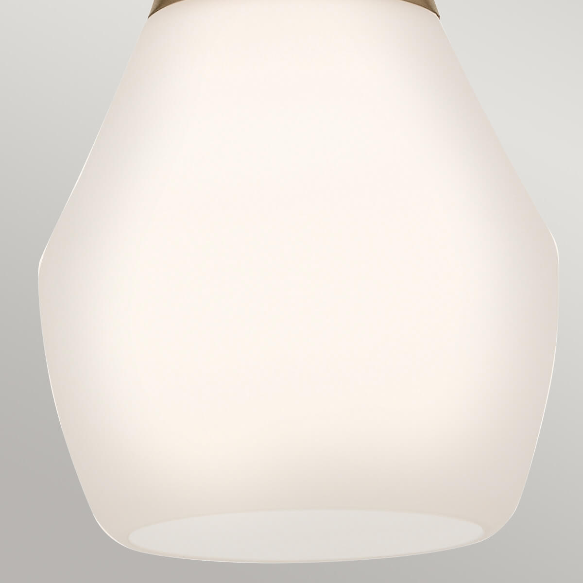 Suspension Deela bronze et opale, verre