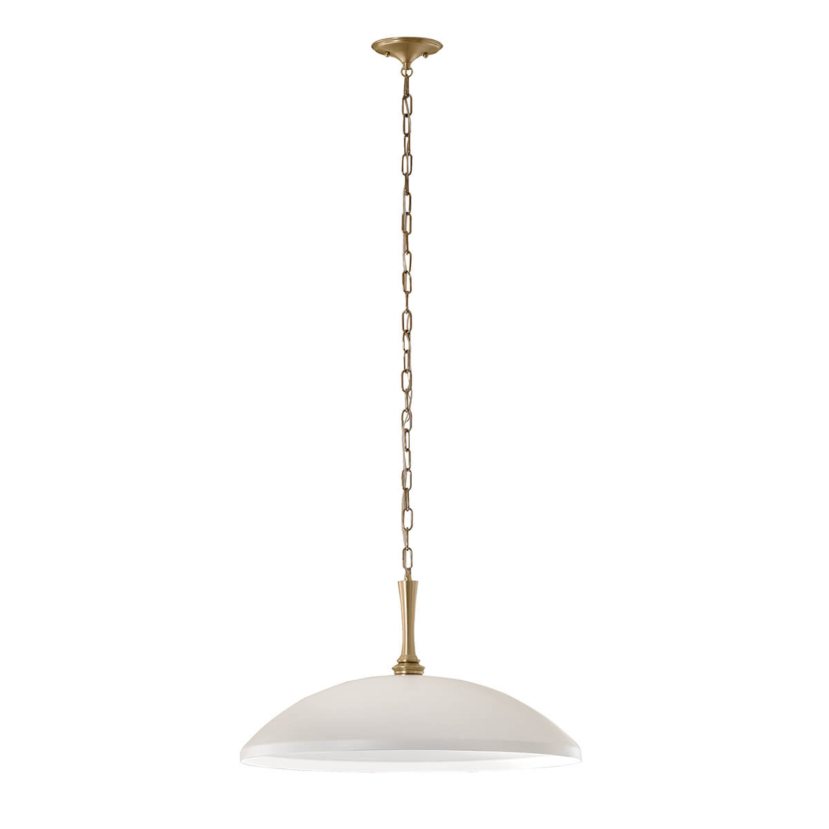 Suspension Delarosa blanche et bronze, verre