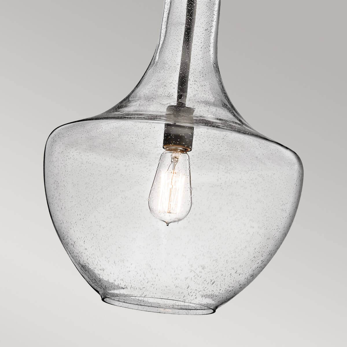 Suspension Everly bronze, verre, H 50,8 cm