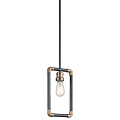 Suspension Imahn noire et bois