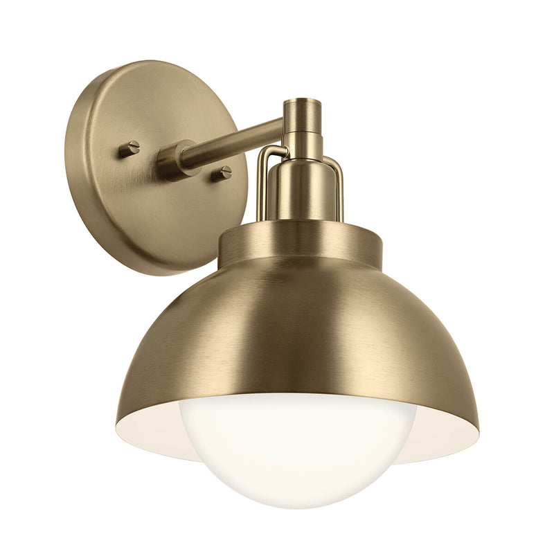 Applique murale Niva bronze et dorée, verre